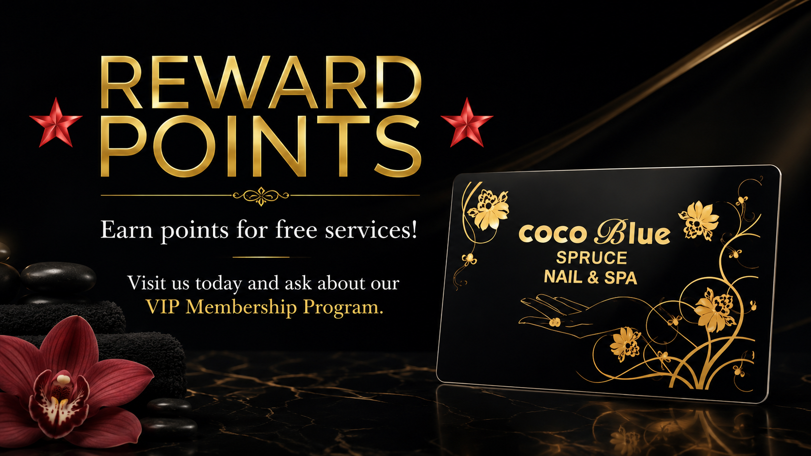 Coco Blue Spruce VIP membership reward points